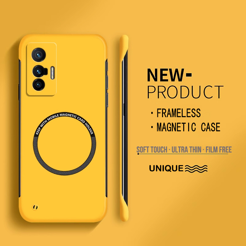 Ultra Thin Frameless Phone Cover - Ультратонкий жесткий магнитный безрамный чехол для