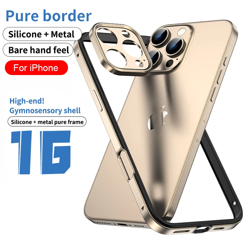 Metal Bumper Aluminum Frame Case - Защита камеры + гибридный силиконовый каркас