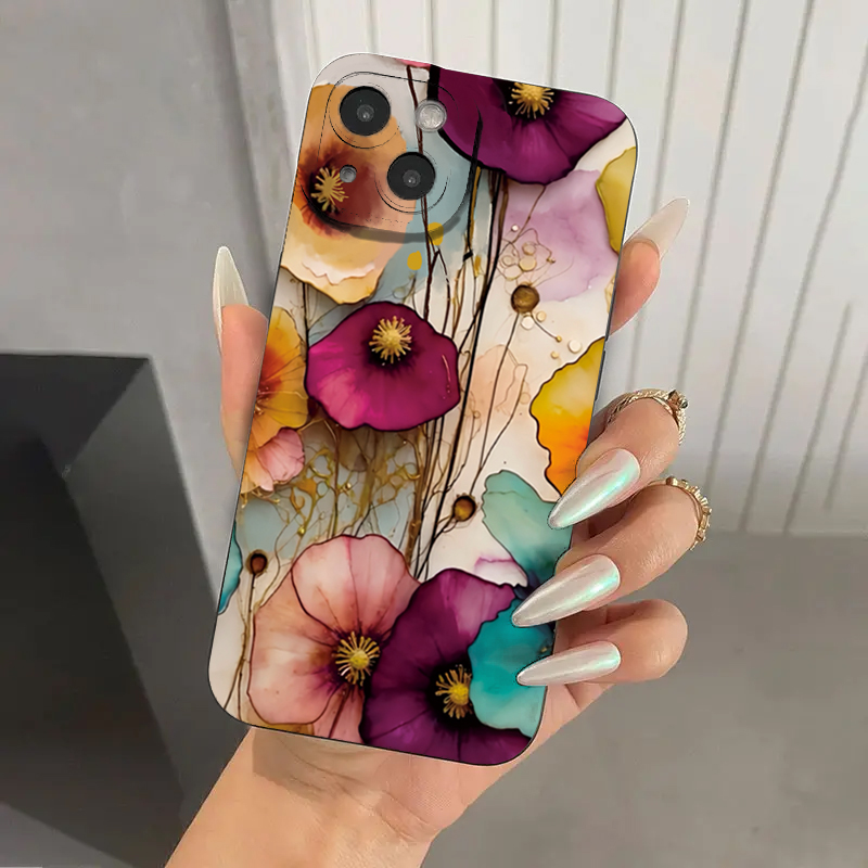 Vintage Floral Pattern Soft Case - Мягкий защитный чехол из ТПУ с