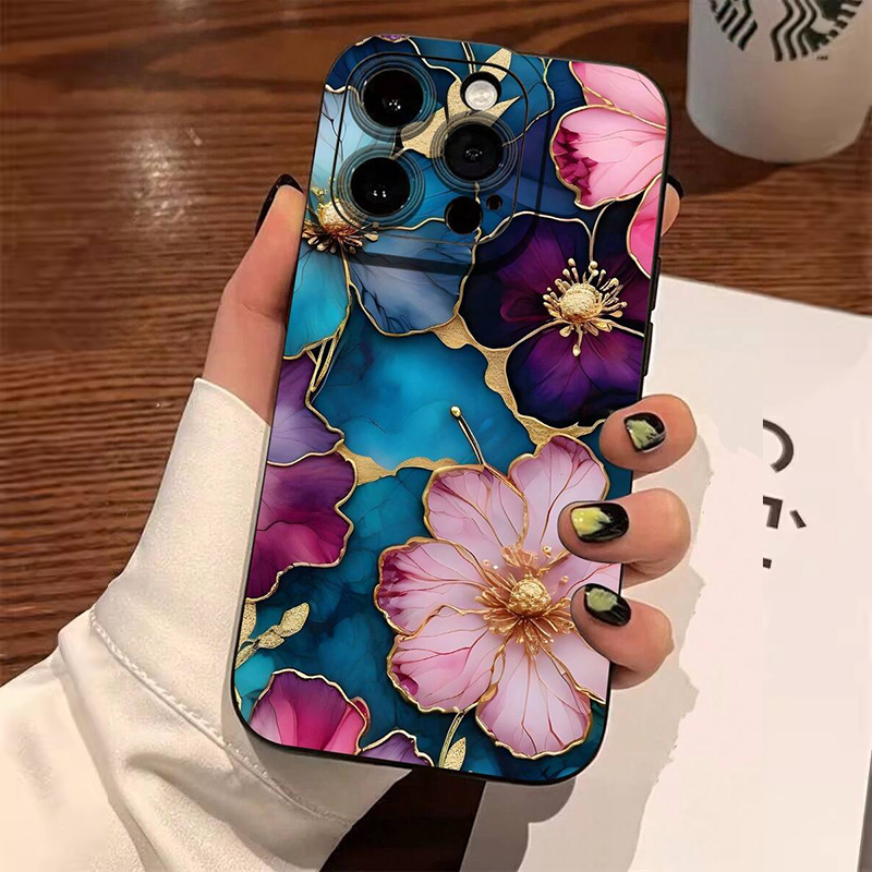 Vintage Floral Pattern Soft Case - Мягкий чехол из ТПУ с винтажным