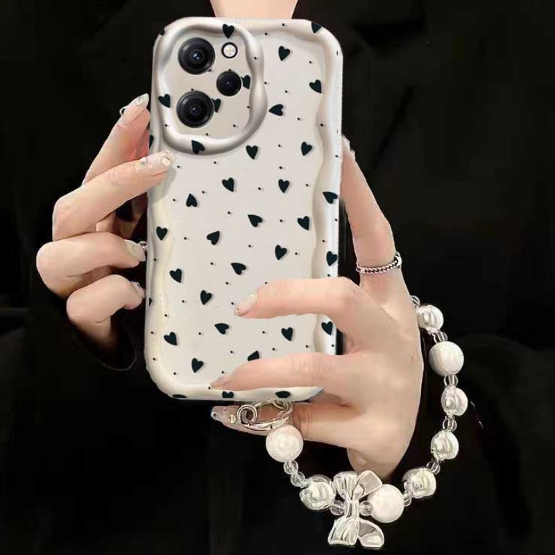 Cute Cartoon Wrist Strap Silicone Case - Чехол для RENO 15 15F 14