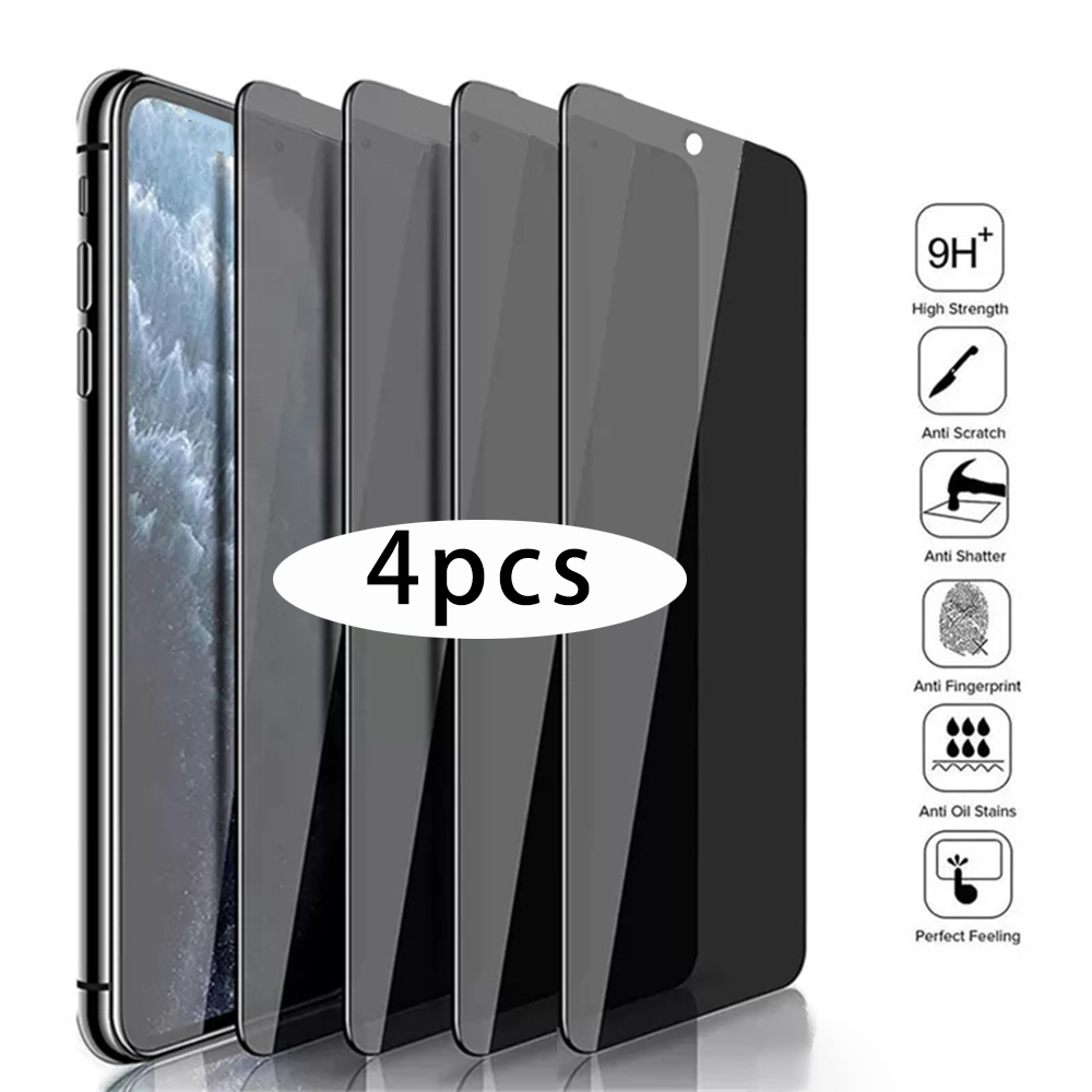 Anti Peek Privacy Tempered Glass - 4 шт., закаленное защитное стекло для
