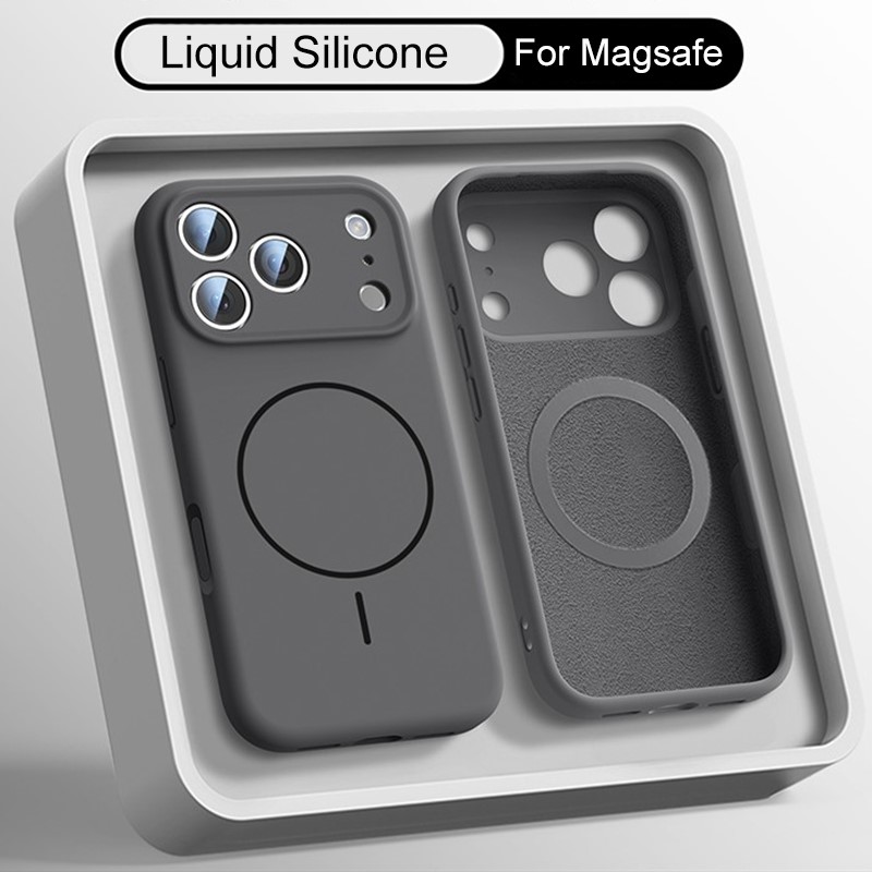Liquid Silicone Magnetic Phone Case - Роскошный чехол из жидкого силикона для