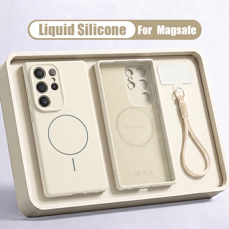 Liquid Silicone Magnetic Phone Case - Жидкий силиконовый чехол для телефона с