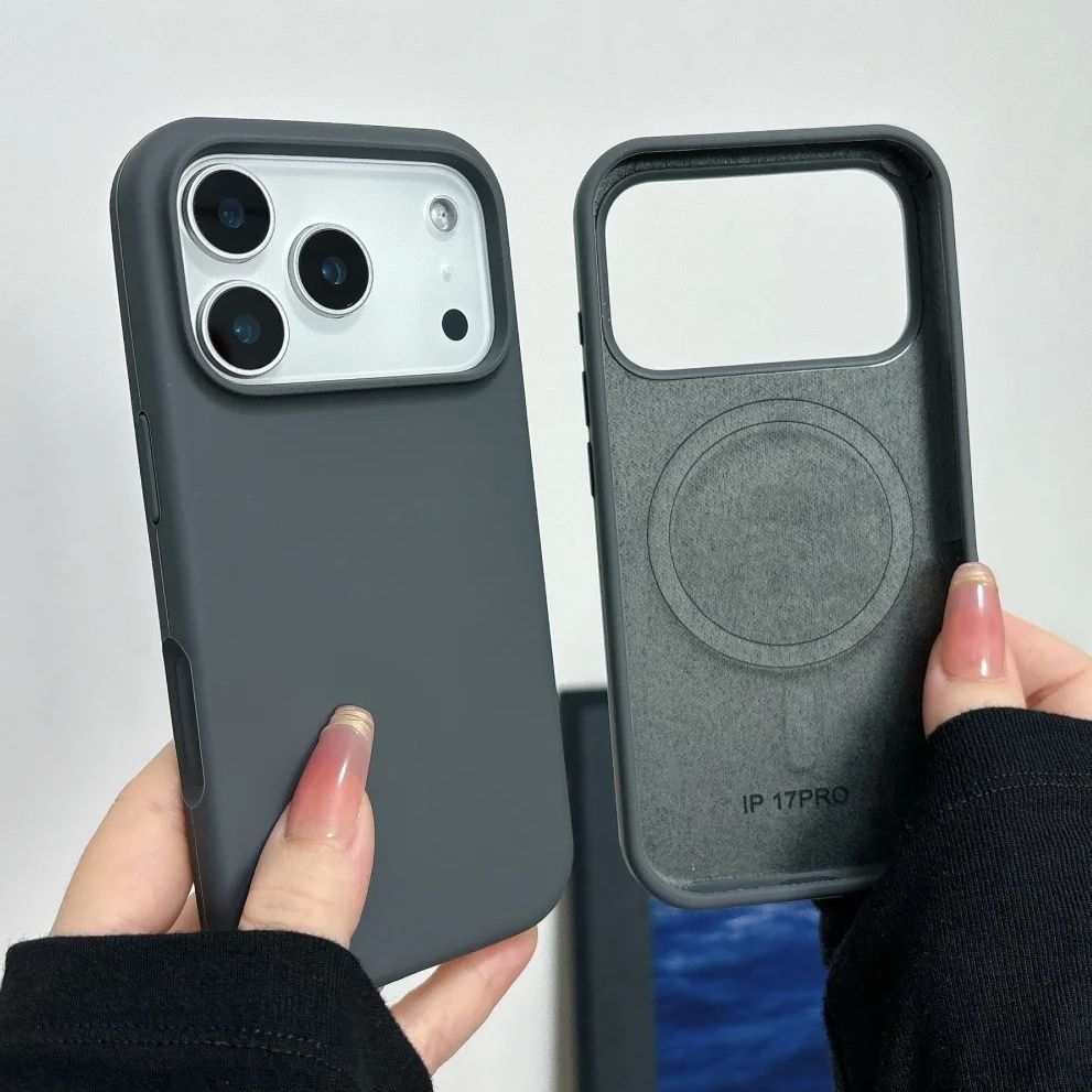 Liquid Silicone Magnetic Phone Case - Жидкий силиконовый чехол для iPhone 17