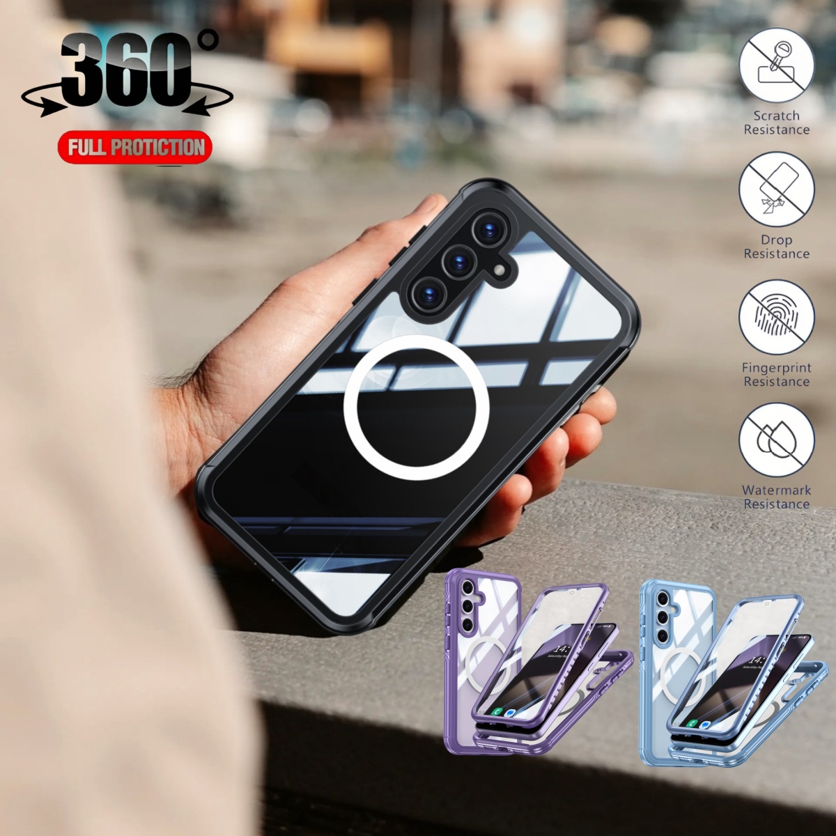 Heavy Duty 360 Full Body Protective Case - 360 ° Защитный чехол для Samsung