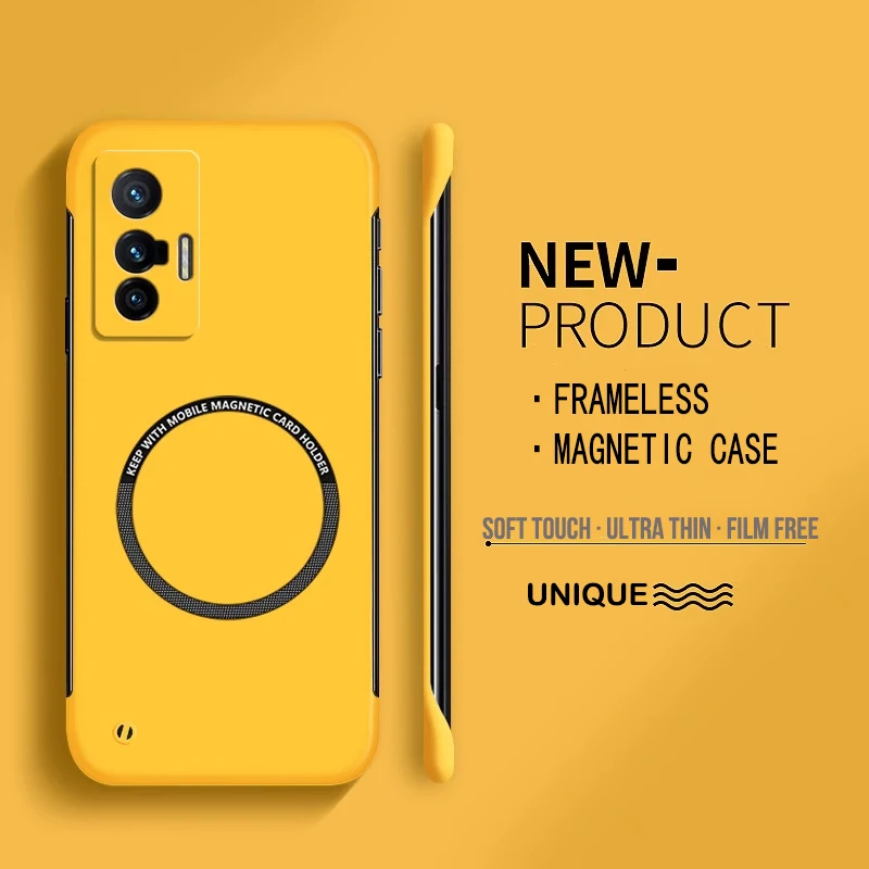Ultra Thin Frameless Phone Cover - Ультратонкий жесткий магнитный безрамный чехол для