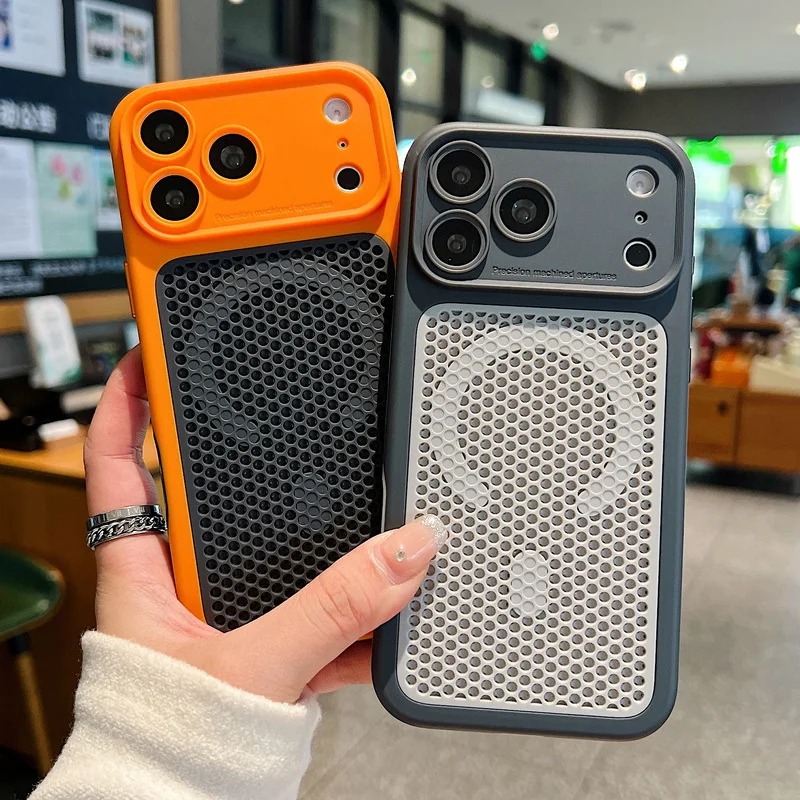 Heat Dissipation Mesh Breathable Case - Дышащий магнитный чехол для телефона с