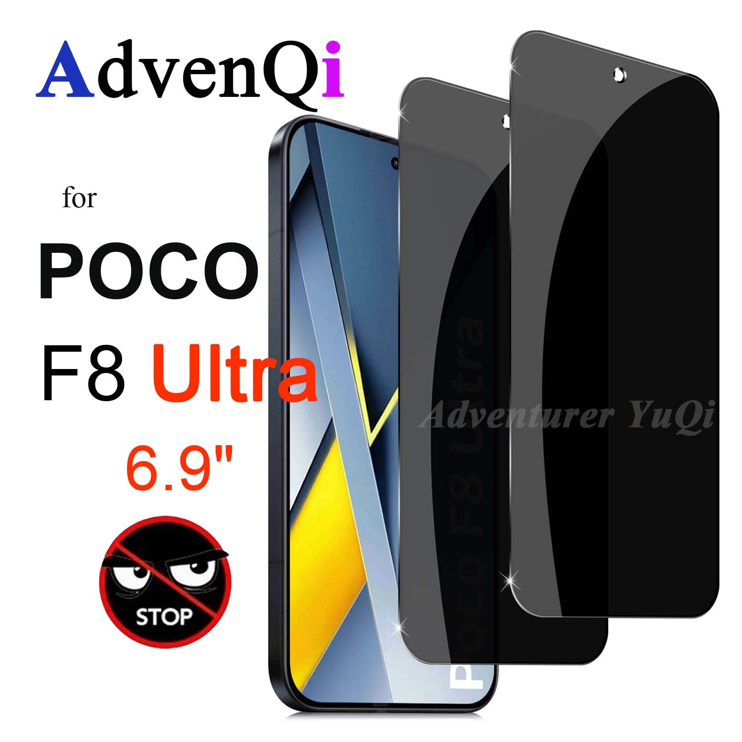 Anti Spy Privacy Glass Case - Защитная пленка для экрана Xiaomi POCO