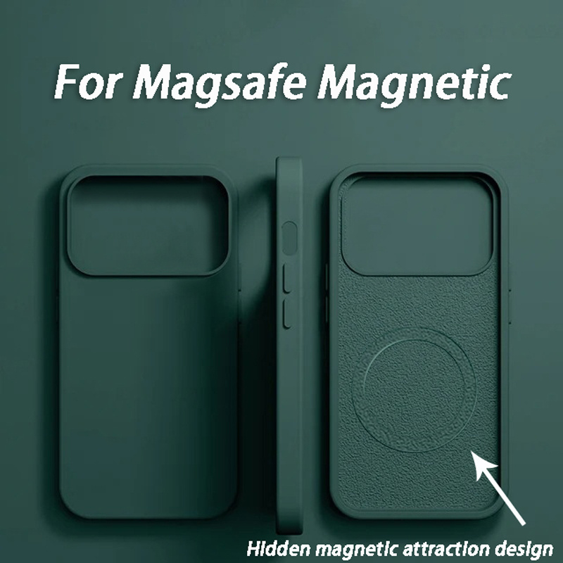 Liquid Silicone Magnetic Phone Case - Роскошный чехол для беспроводной зарядки MagSafe