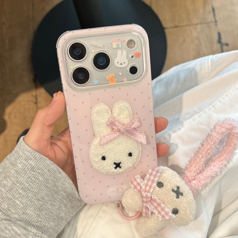 Cute Cartoon Wrist Strap Silicone Case - Милый чехол для телефона с рисунком