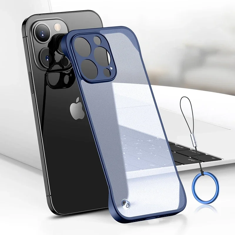 Ultra Thin Frameless Phone Cover - Для Iphone 16 15 14 Pro