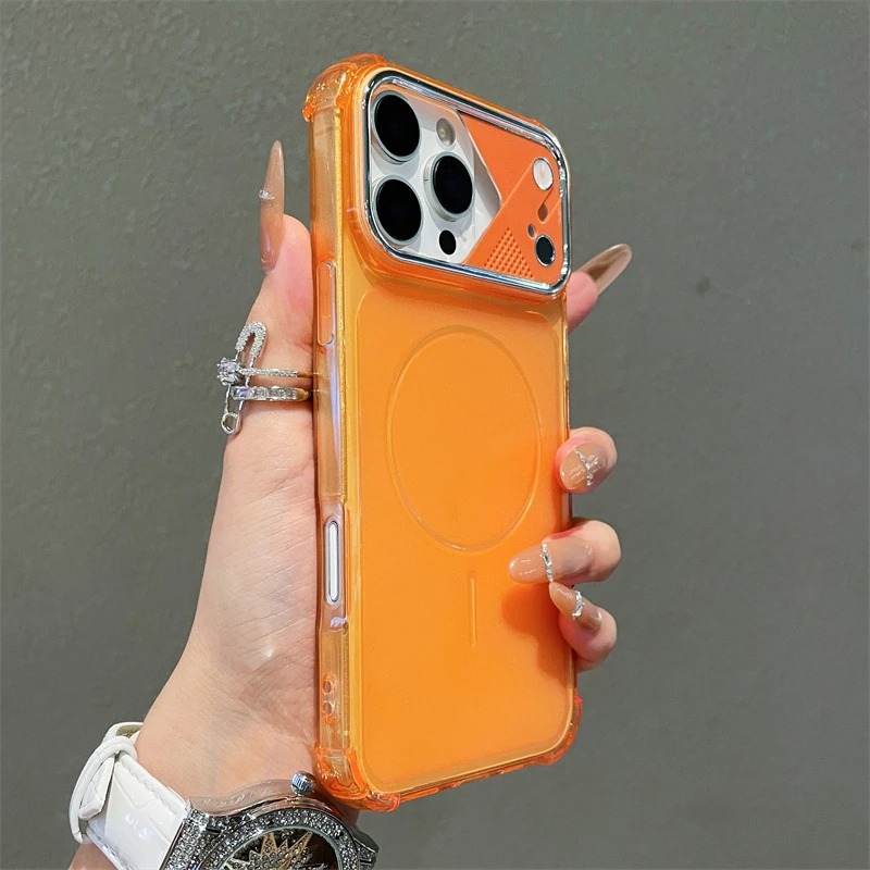 Clear Shockproof Bumper Case - Матовый прозрачный противоударный чехол с воздушной