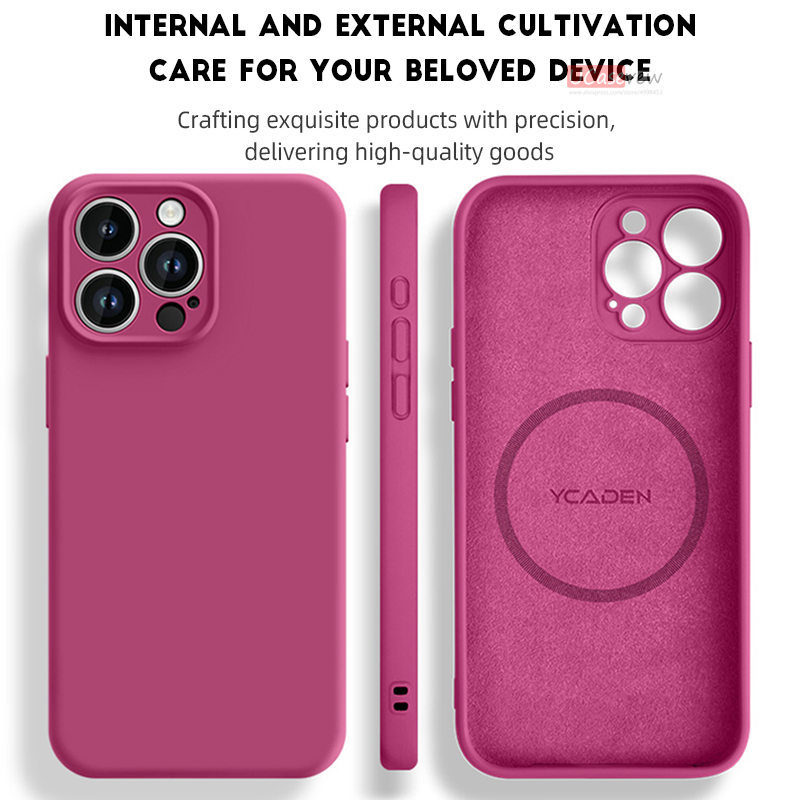 Магнитный оригинальный чехол и – обзор и цена Liquid Silicone Magnetic Phone Case