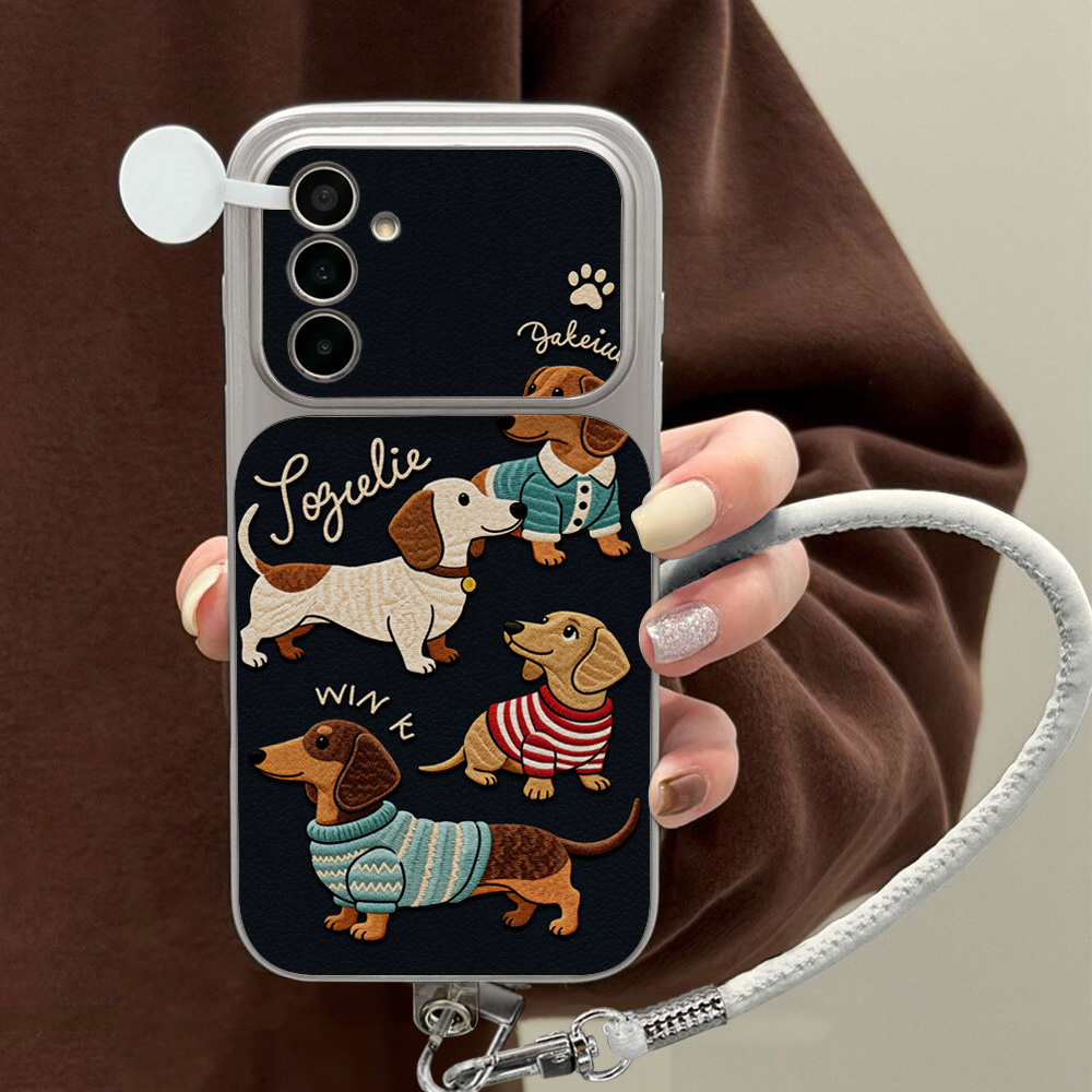 Чехол для телефона Samsung A56 – обзор и цена Cute Cartoon Wrist Strap Silicone Case