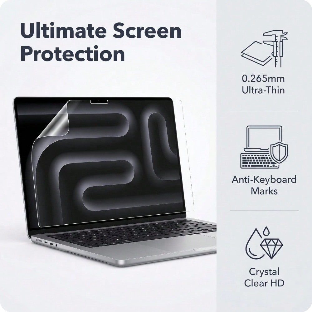 Набор из 5 штук для MacBook Pr – обзор и цена Matte Anti Glare Screen Protector