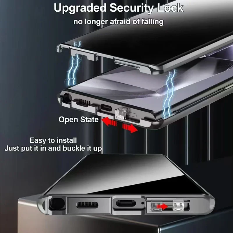 Металлический чехол для телефо – обзор и цена Anti Spy Privacy Glass Case
