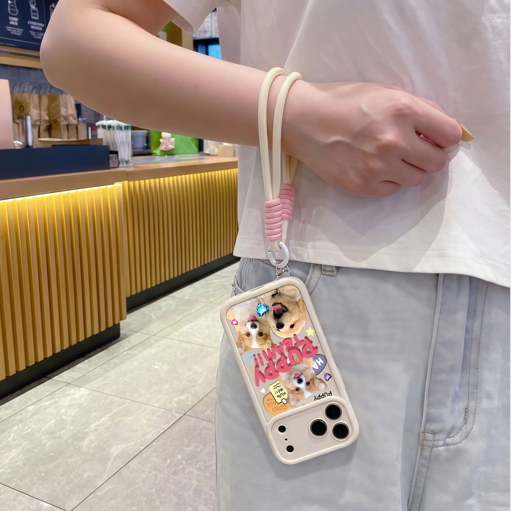Мягкие чехлы-накладки с ремешк – обзор и цена Cute Cartoon Wrist Strap Silicone Case