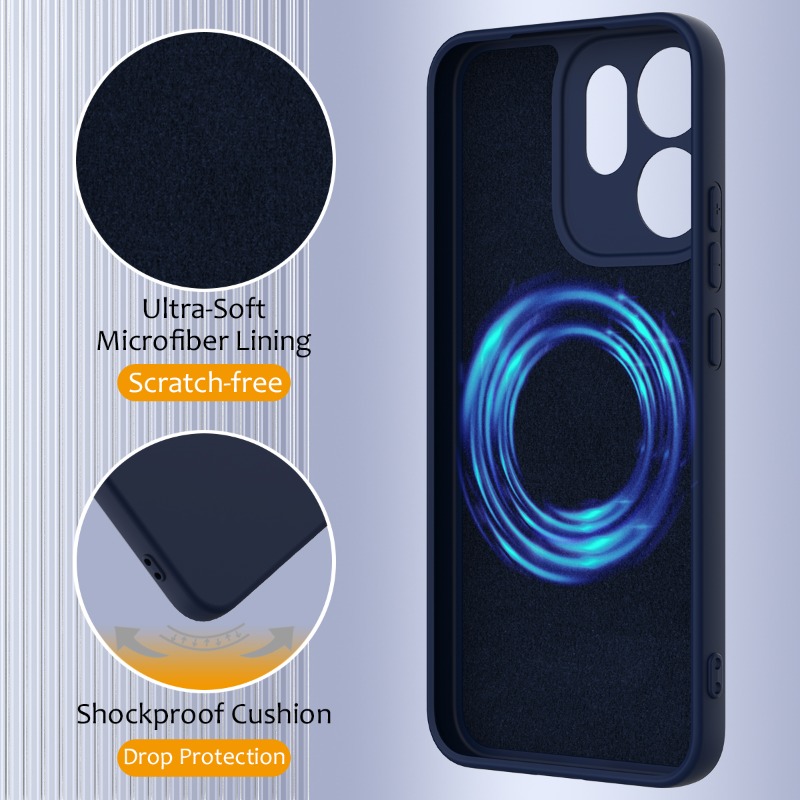 Жидкий силиконовый матовый чех – обзор и цена Liquid Silicone Magnetic Phone Case