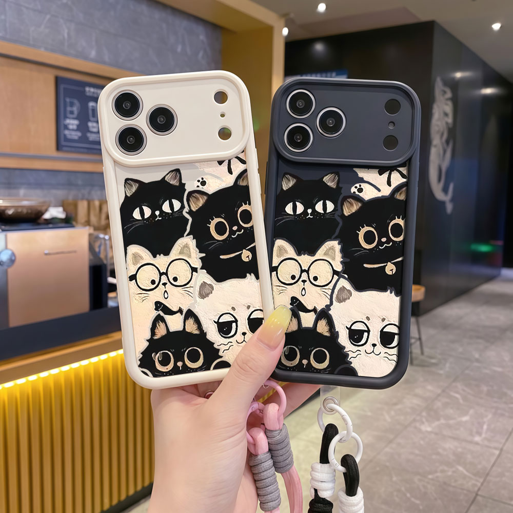 Противоударный чехол для телеф – обзор и цена Cute Cartoon Wrist Strap Silicone Case