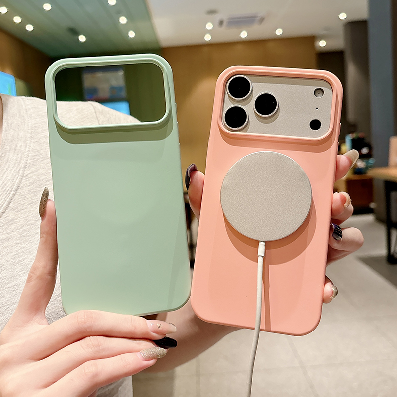 Однотонный жидкий силиконовый  – обзор и цена Liquid Silicone Magnetic Phone Case