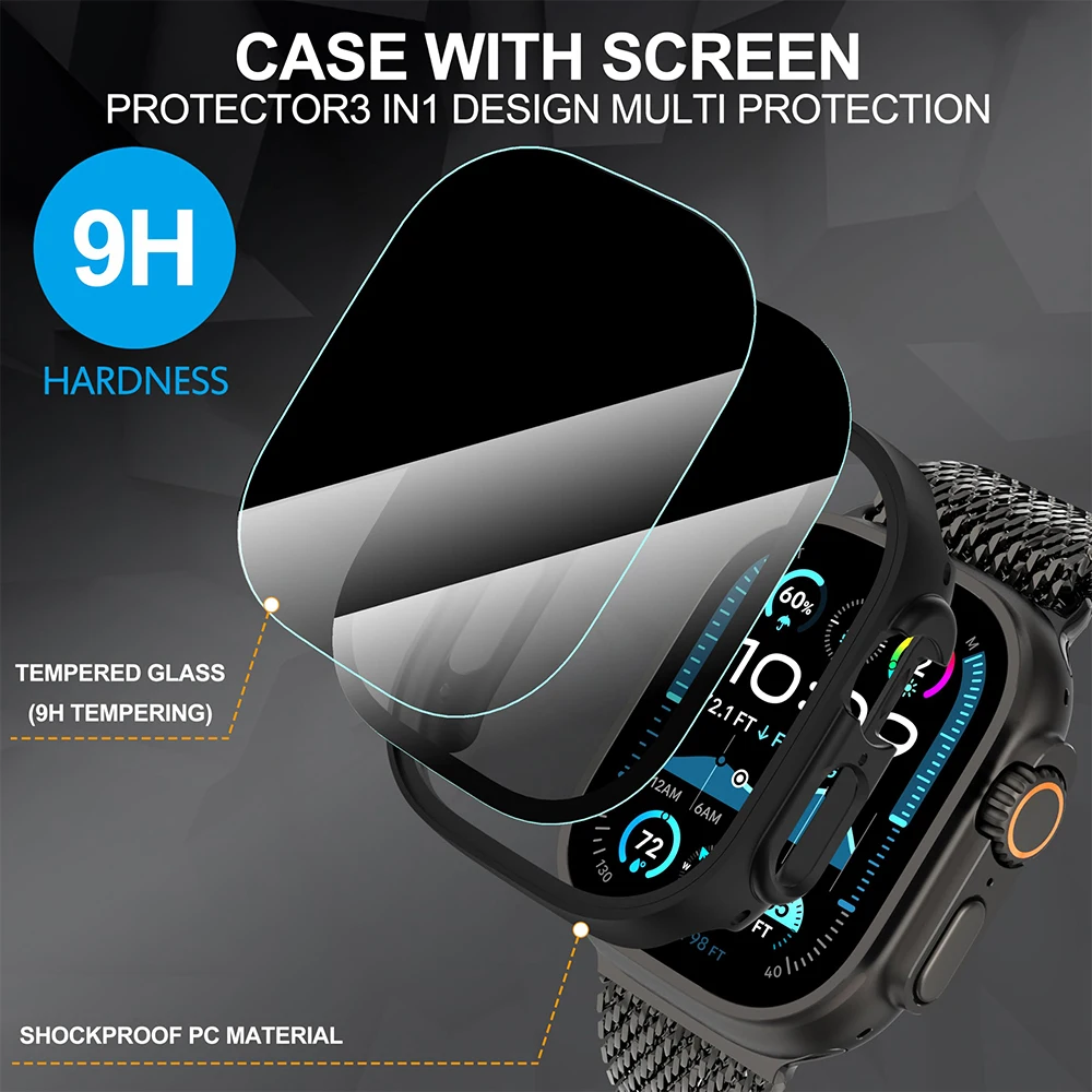 Закаленное стекло + защитный ч – обзор и цена Anti Spy Privacy Glass Case