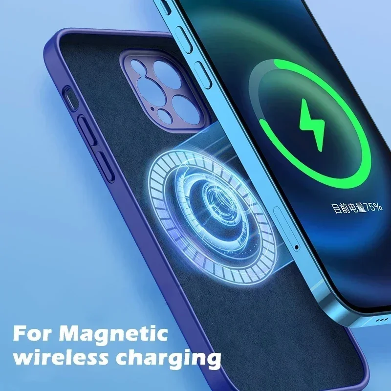 Жидкий силиконовый чехол для i – обзор и цена Liquid Silicone Magnetic Phone Case