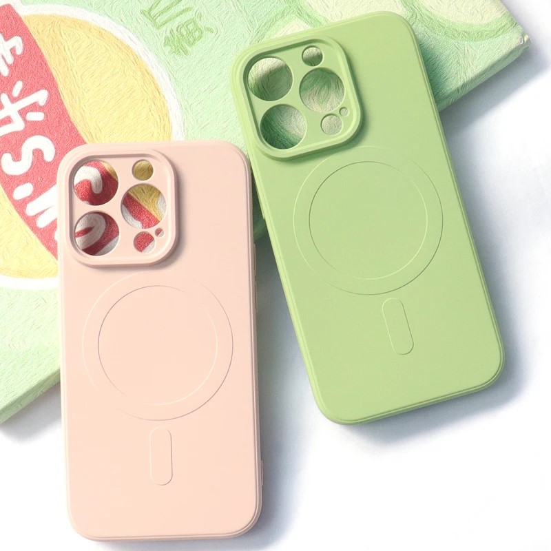 Жидкий силиконовый чехол для i – обзор и цена Liquid Silicone Magnetic Phone Case