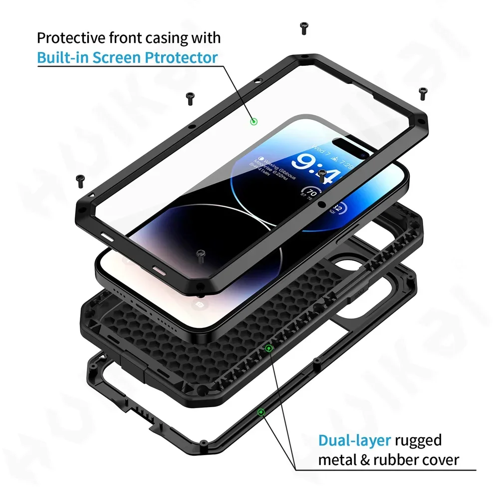 Чехол для iPhone 16, 15, 13, 1 – обзор и цена Heavy Duty 360 Full Body Protective Case