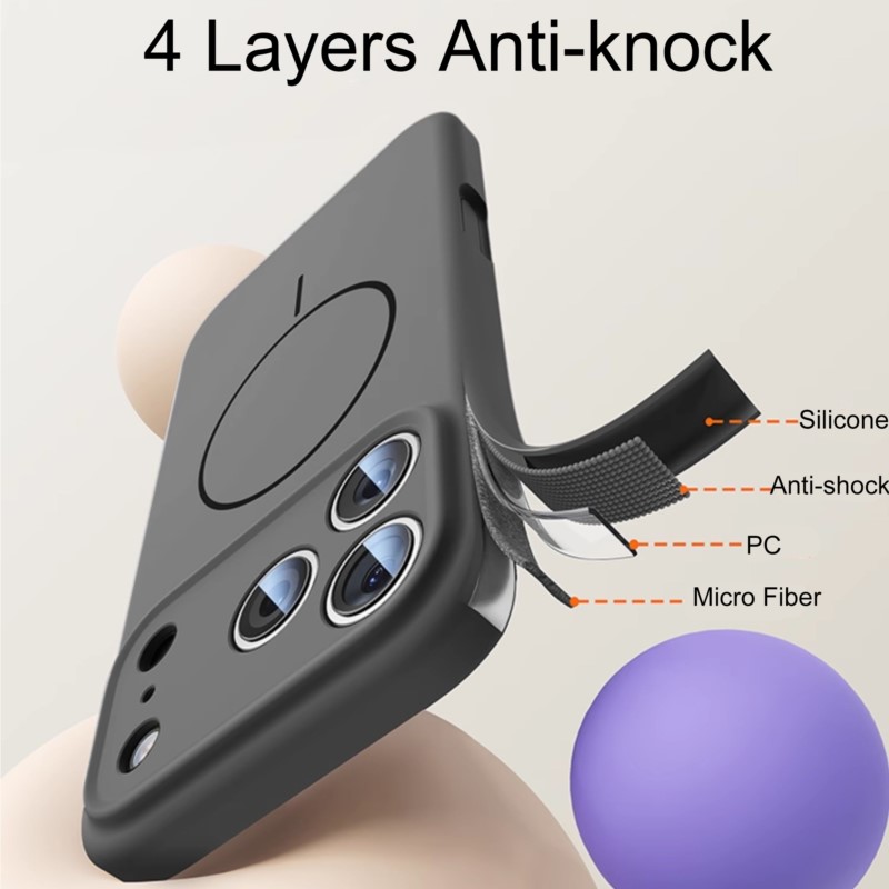 Роскошный чехол из жидкого сил – обзор и цена Liquid Silicone Magnetic Phone Case