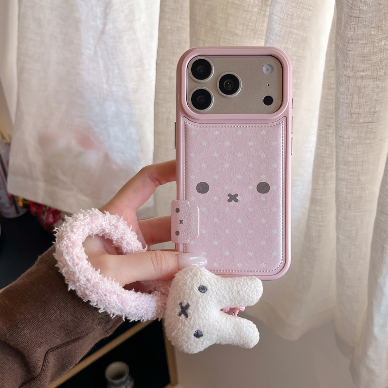 Милый розовый чехол для телефо – обзор и цена Cute Cartoon Wrist Strap Silicone Case