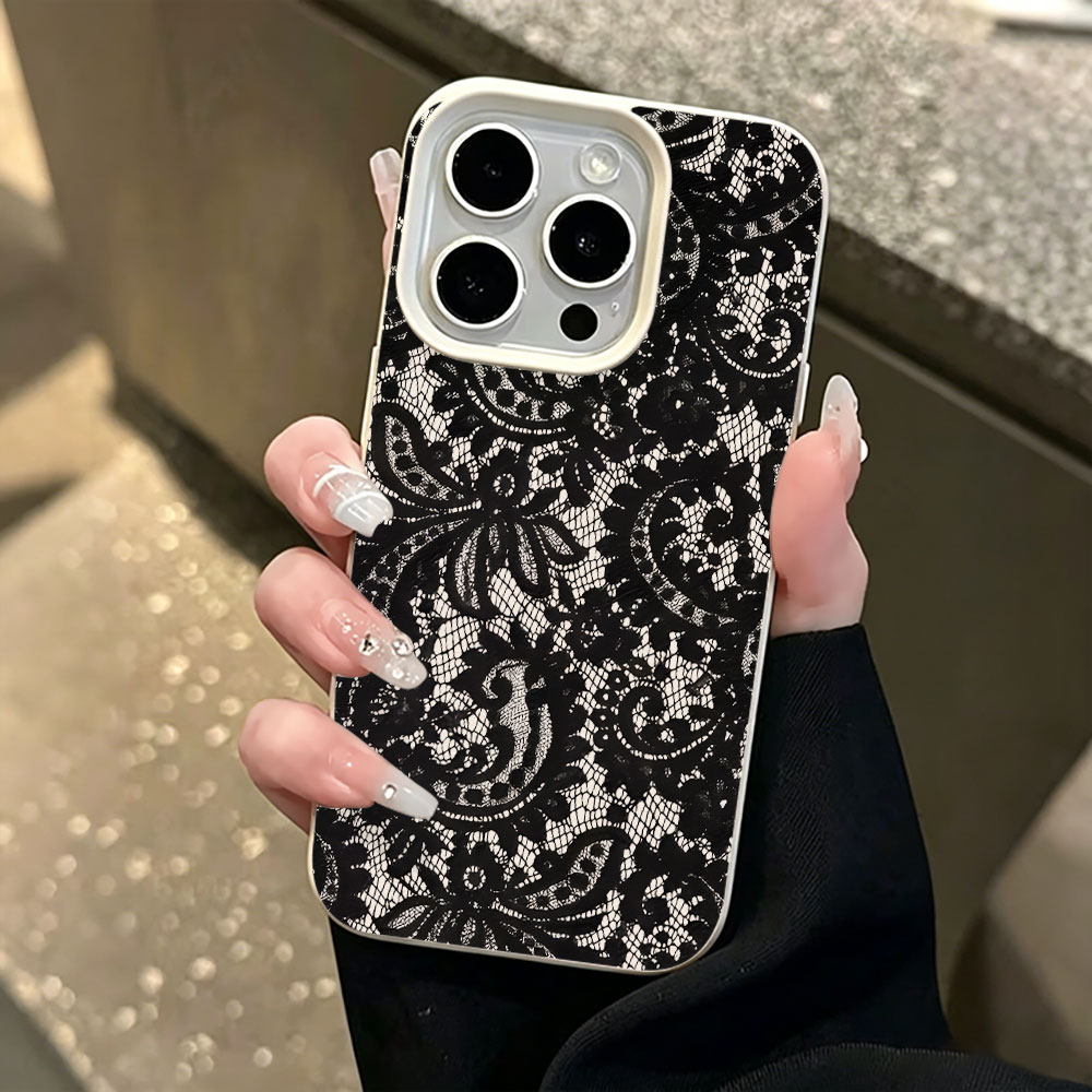 Черный винтажный чехол для тел – обзор и цена Vintage Floral Pattern Soft Case