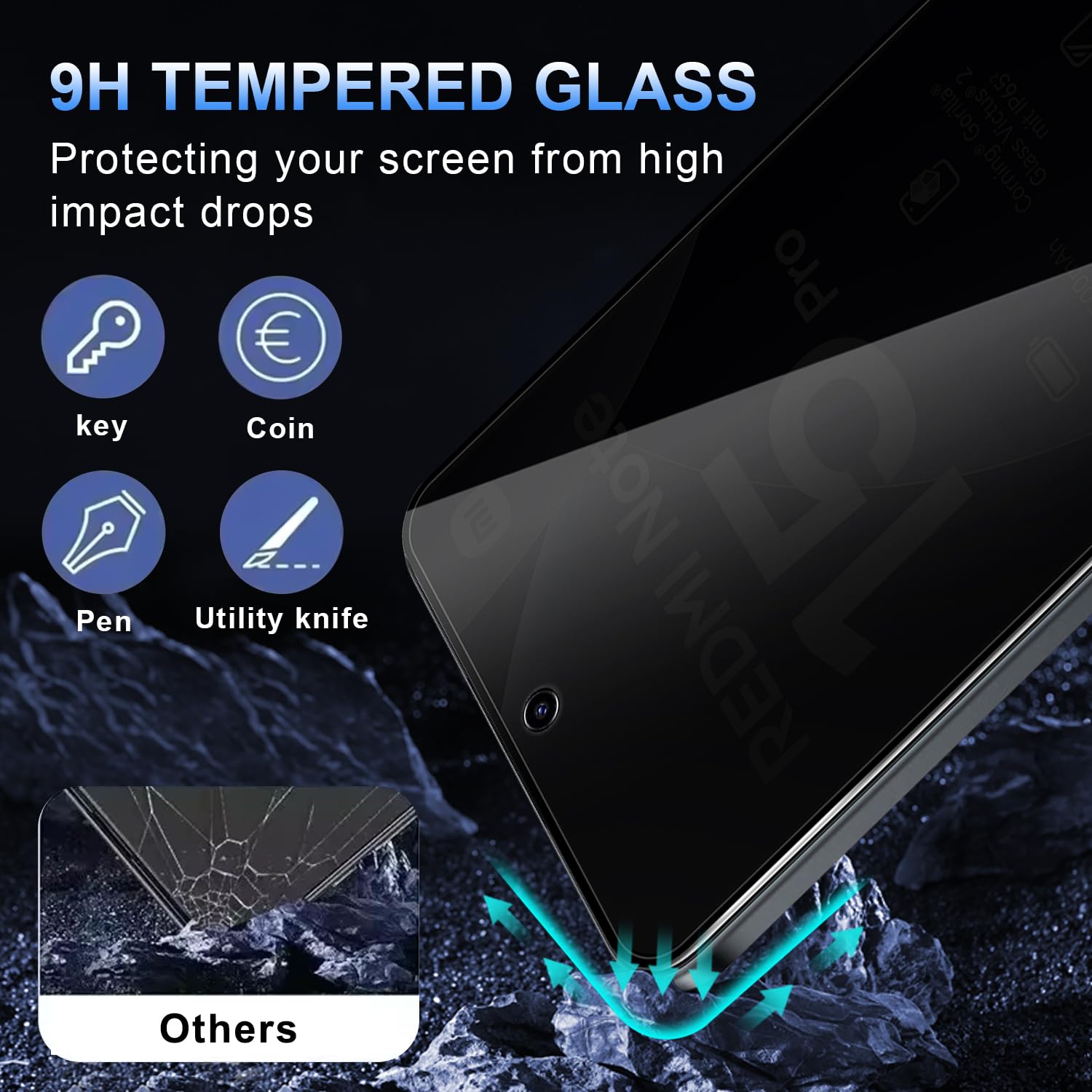 Защитная пленка для экрана Xia – обзор и цена Anti Spy Privacy Glass Case