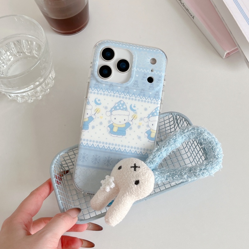 Милый зимний чехол для телефон – обзор и цена Cute Cartoon Wrist Strap Silicone Case