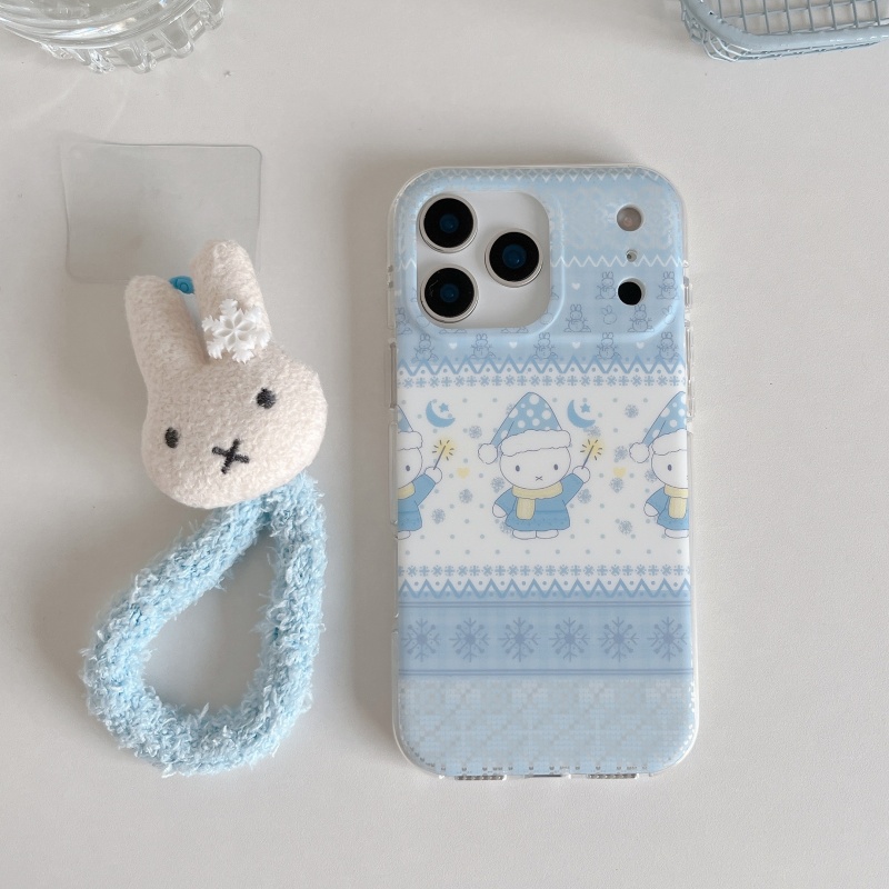 Милый зимний чехол для телефон – обзор и цена Cute Cartoon Wrist Strap Silicone Case