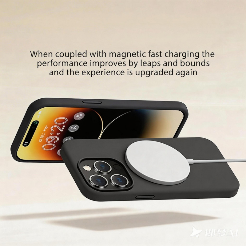 Роскошный чехол для беспроводн – обзор и цена Liquid Silicone Magnetic Phone Case